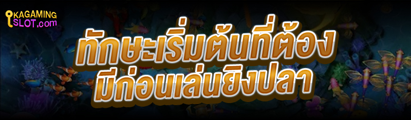 ทักษะเริ่มต้นที่ต้องมีก่อน เล่นยิงปลา