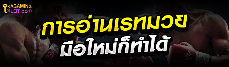 การอ่านเรทมวยมือใหม่ก็ทำได้