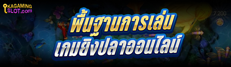 พื้นฐานการเล่น เกมยิงปลาออนไลน์
